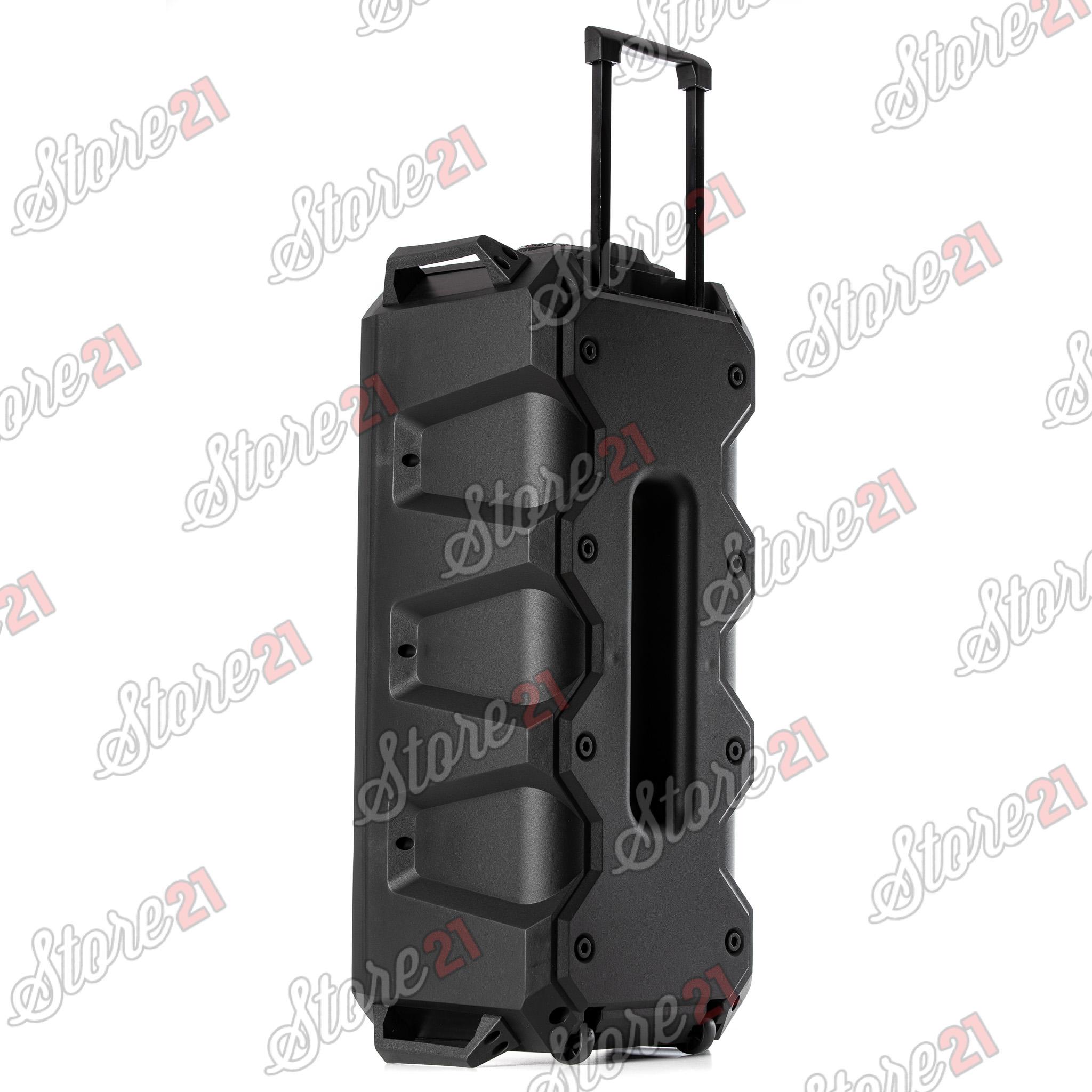Boxa Troler  XXL Profesionala Portabila DJ TIME , 400W, 2X8inch , Microfoan , USB, Radio, Bluetooth,Card